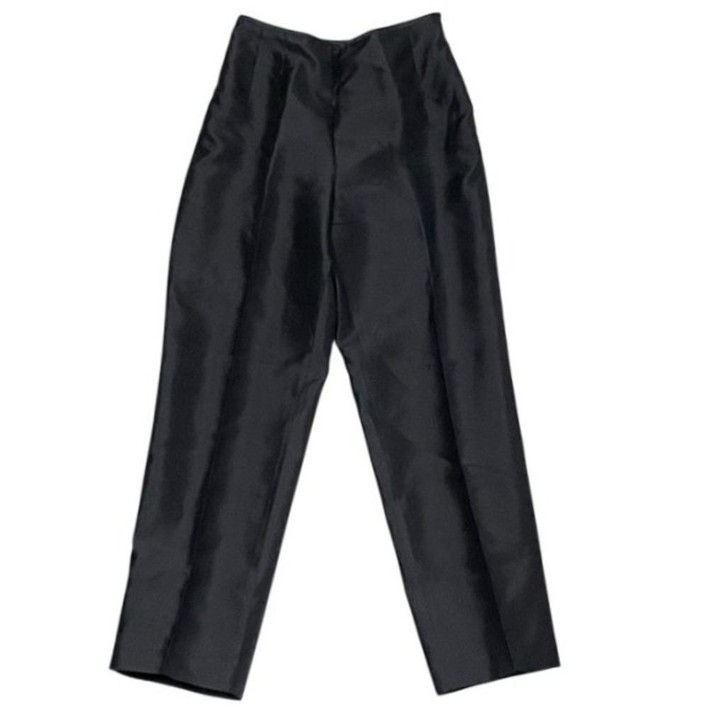 Elegant Talbots Black Silk Women's Pants